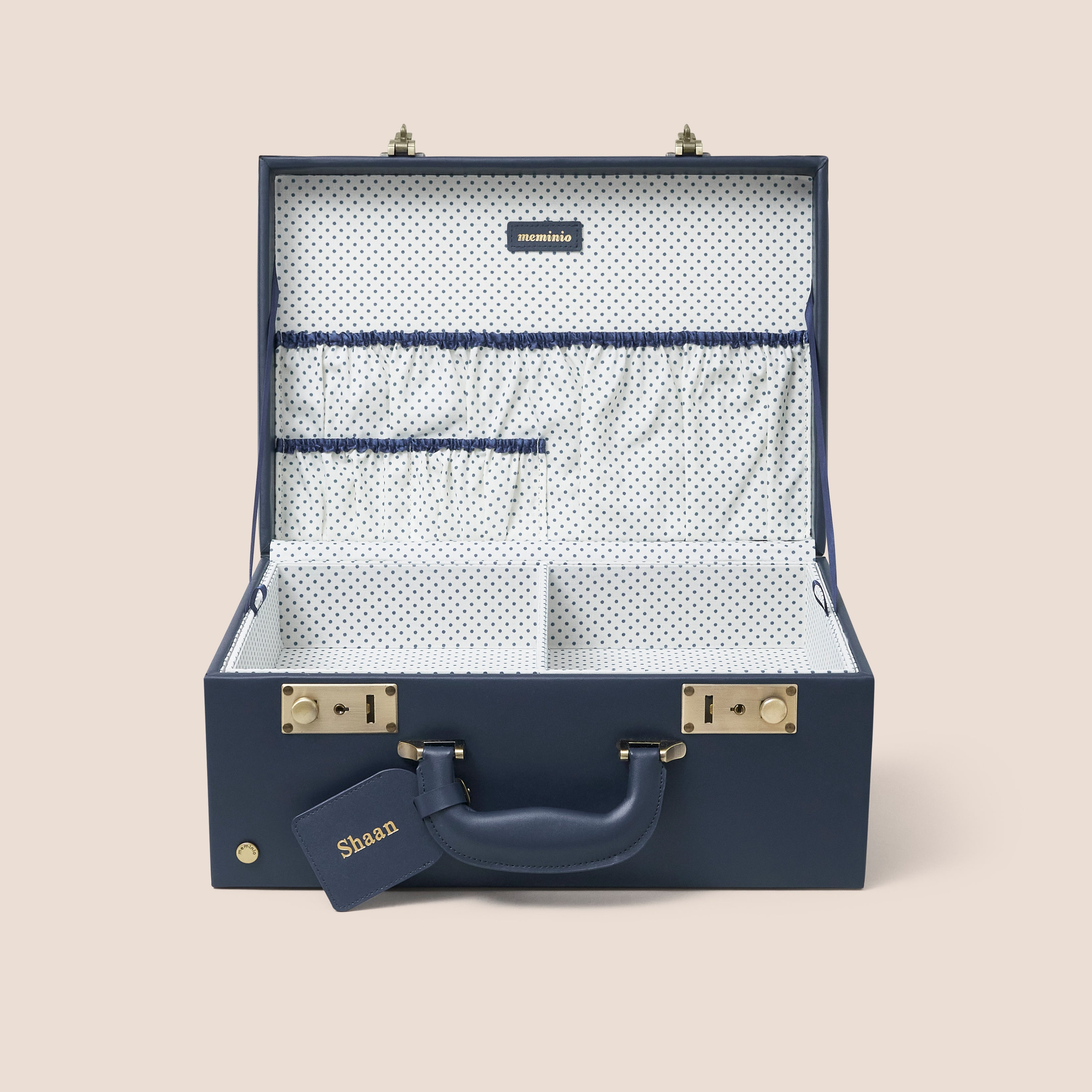 boîte à souvenirs | étui souvenir en bleu marine