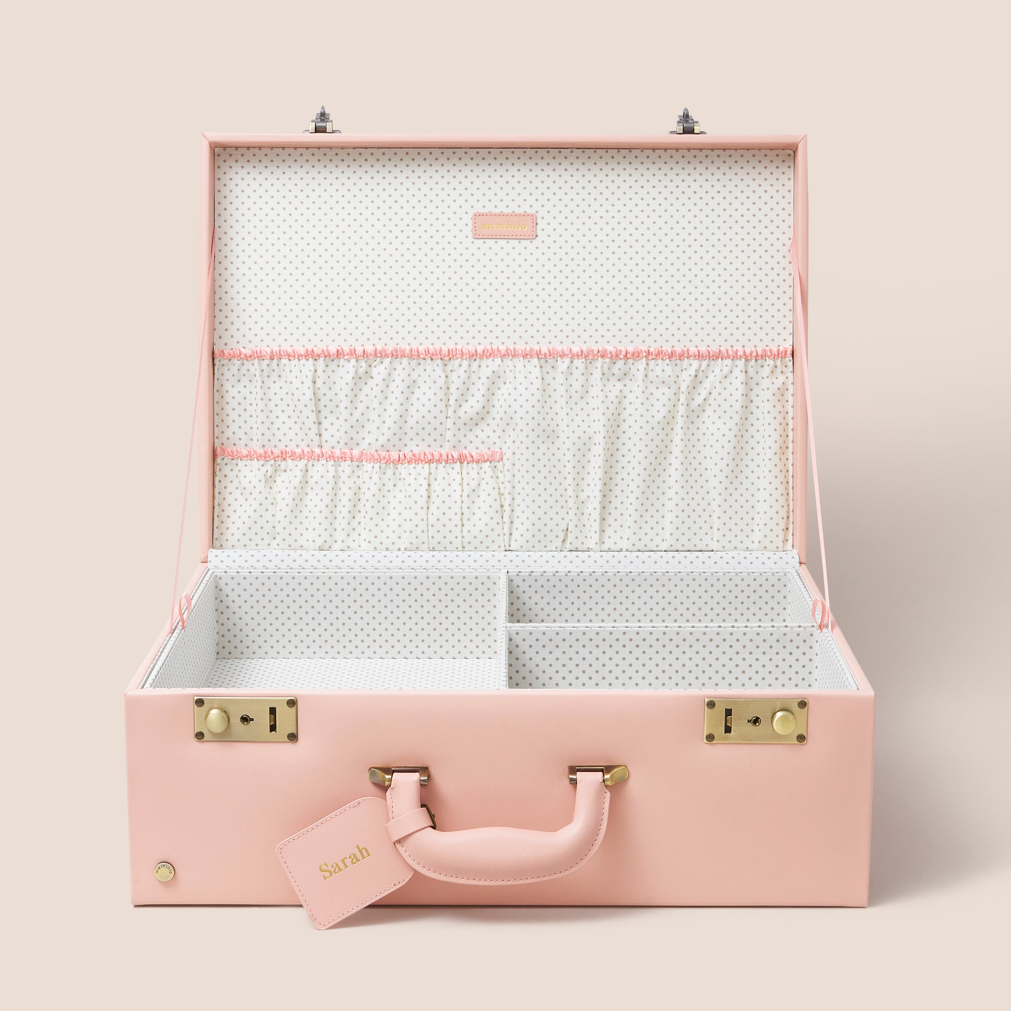 large memory box | keepsake case in blush pink
