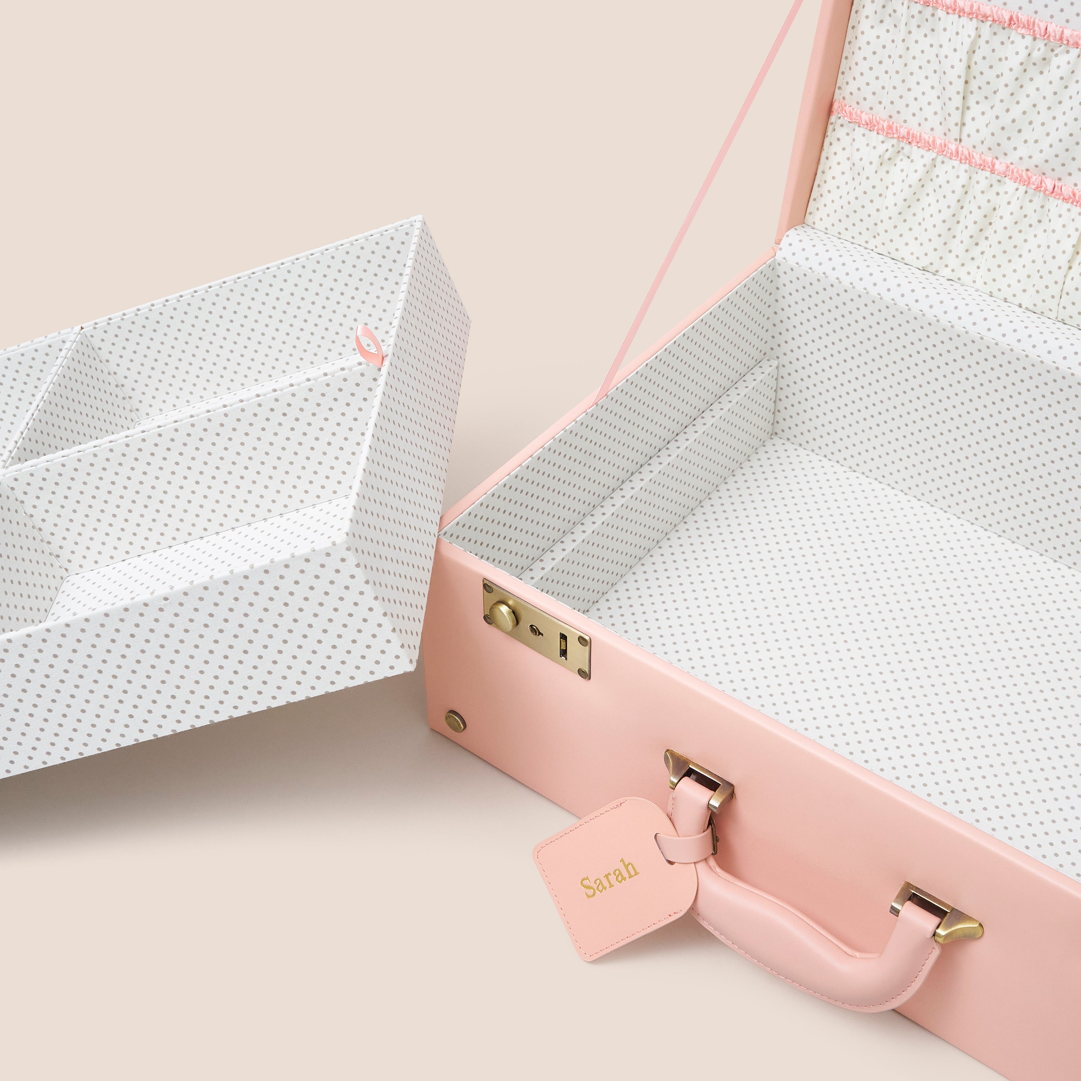 large memory box | keepsake case in blush pink