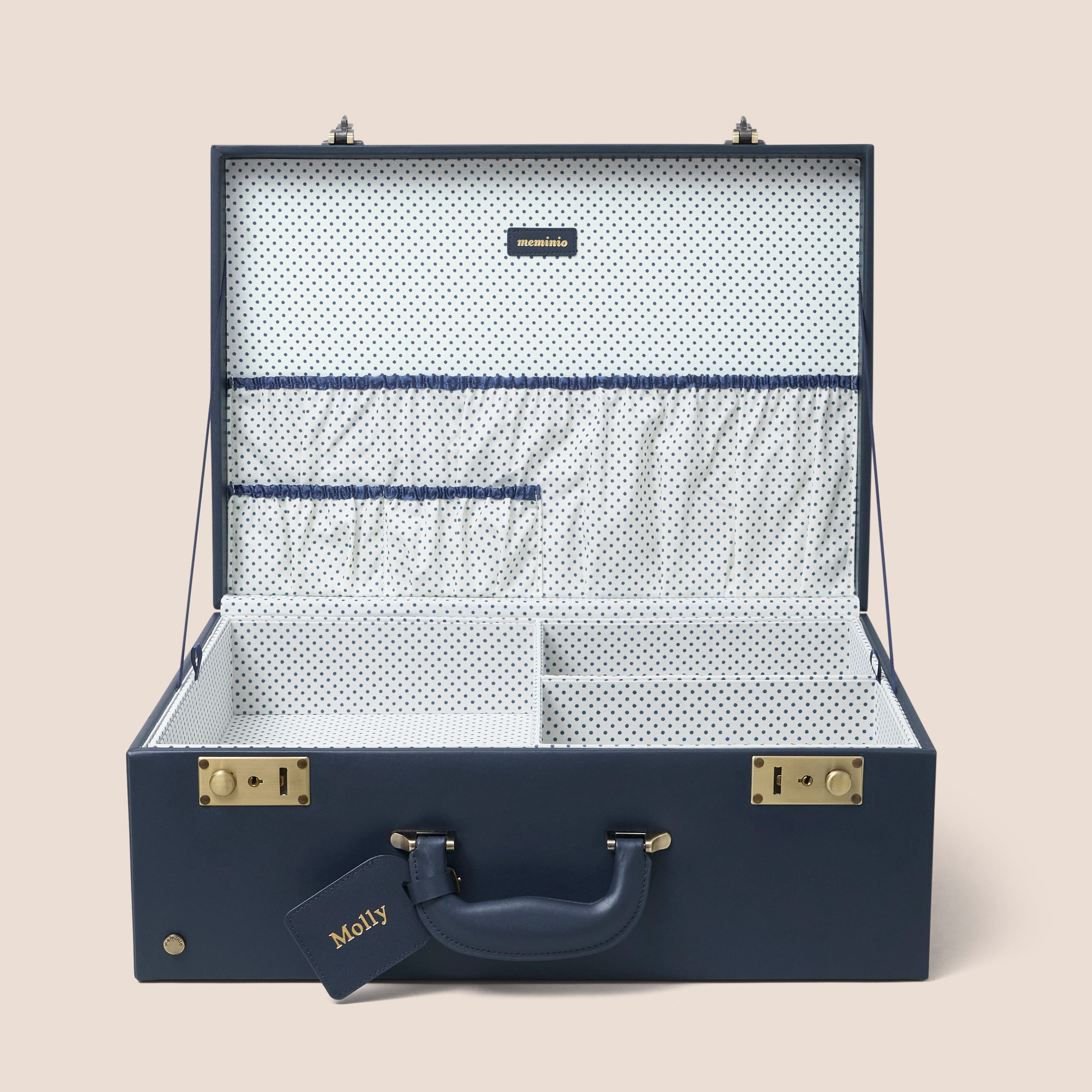 grande boîte à souvenirs | étui souvenir en bleu marine