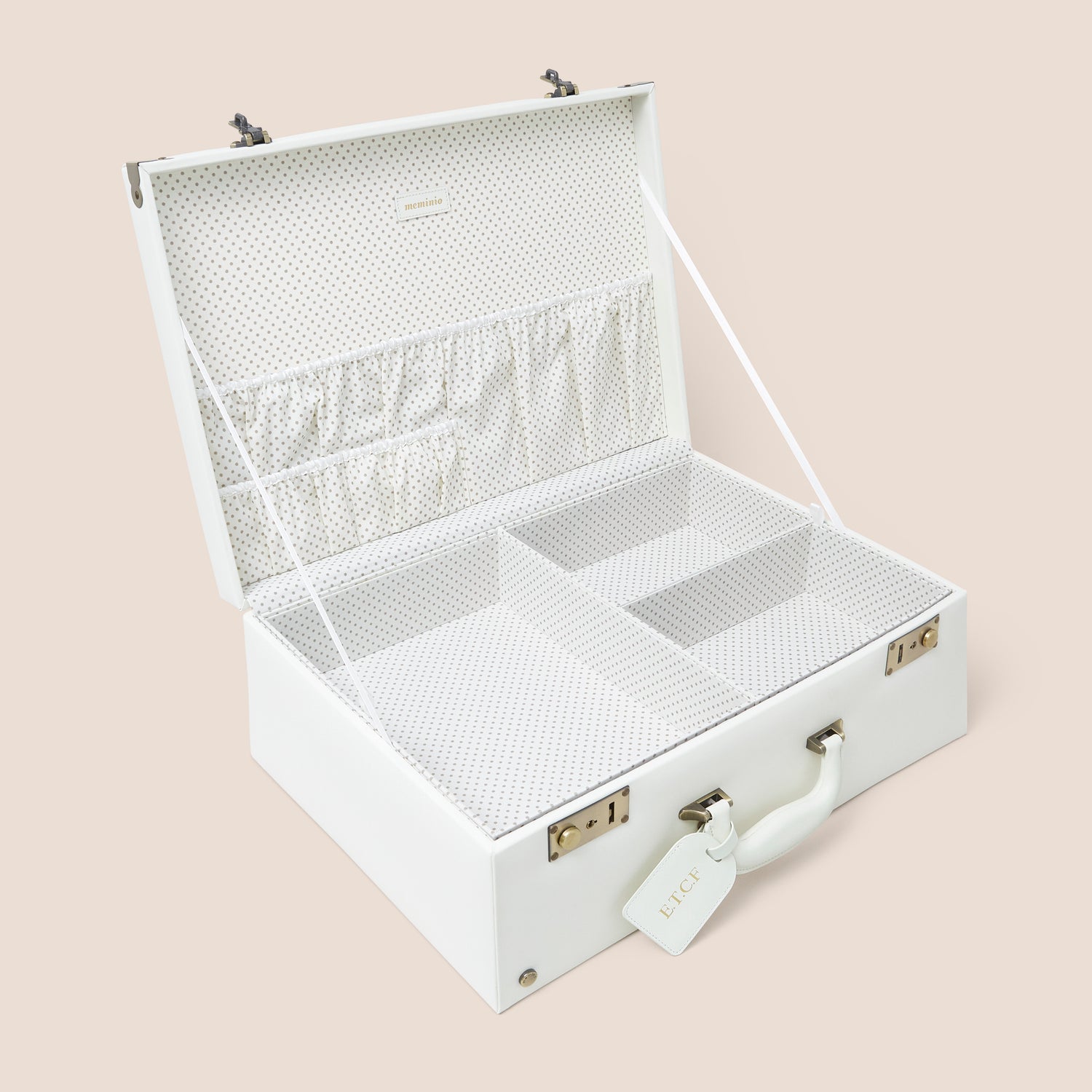large memory box | keepsake case in ivory white