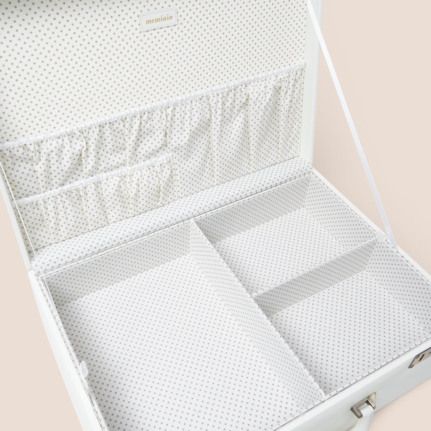 large memory box | keepsake case in ivory white