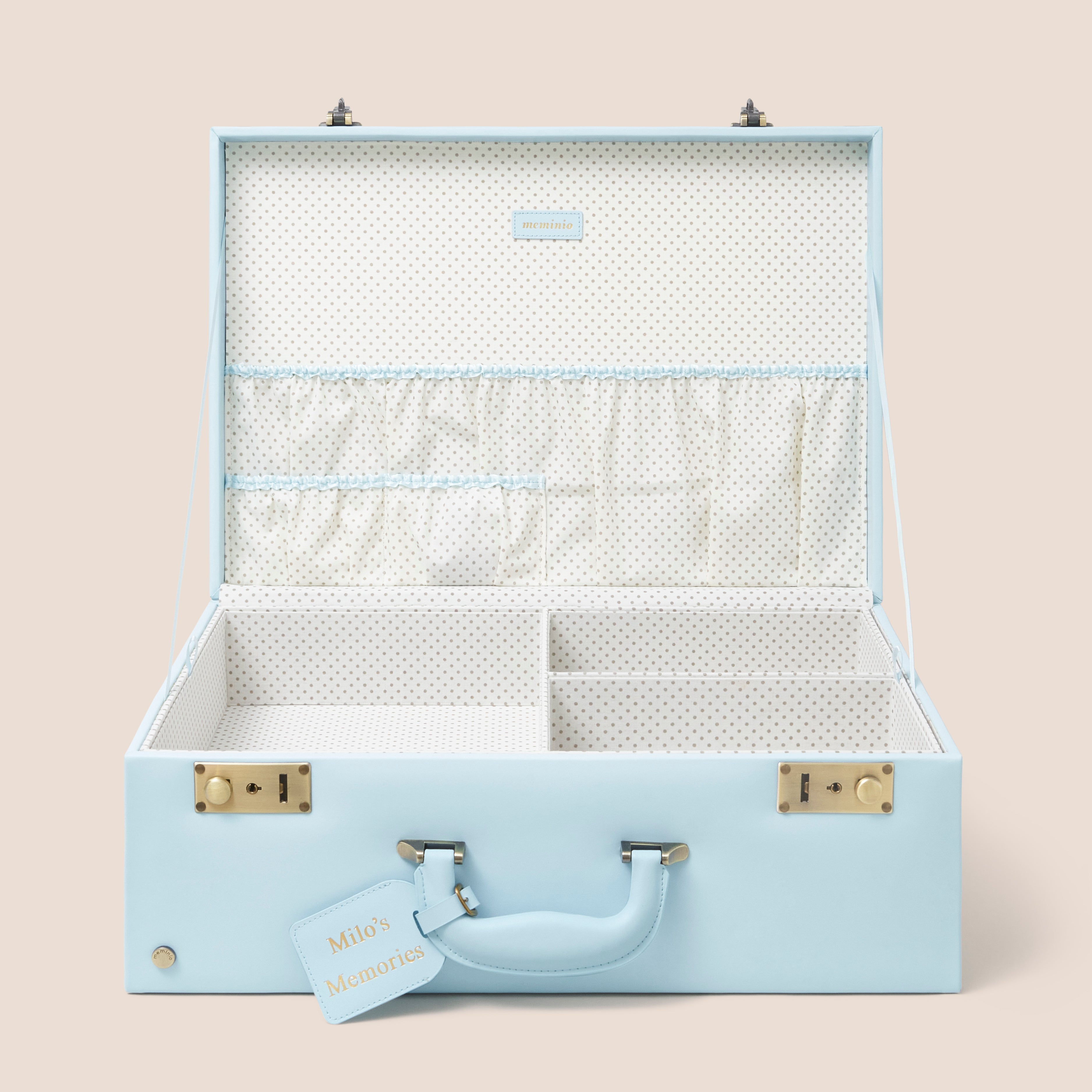 large memory box | keepsake box in baby blue