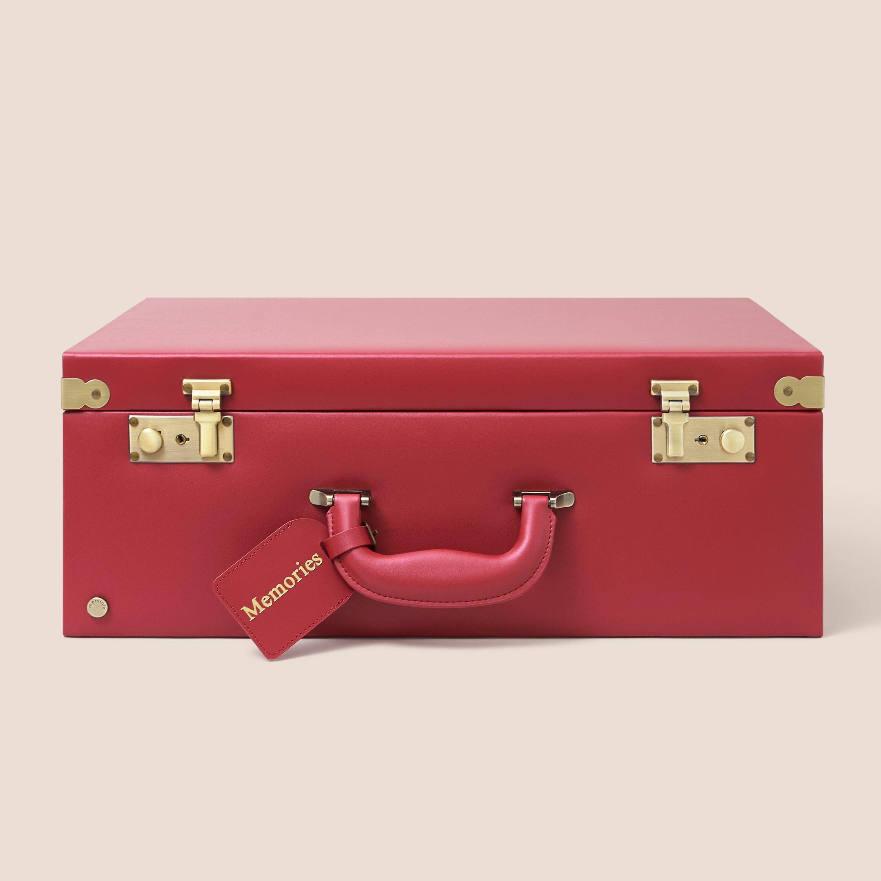 large memory box | keepsake case in red