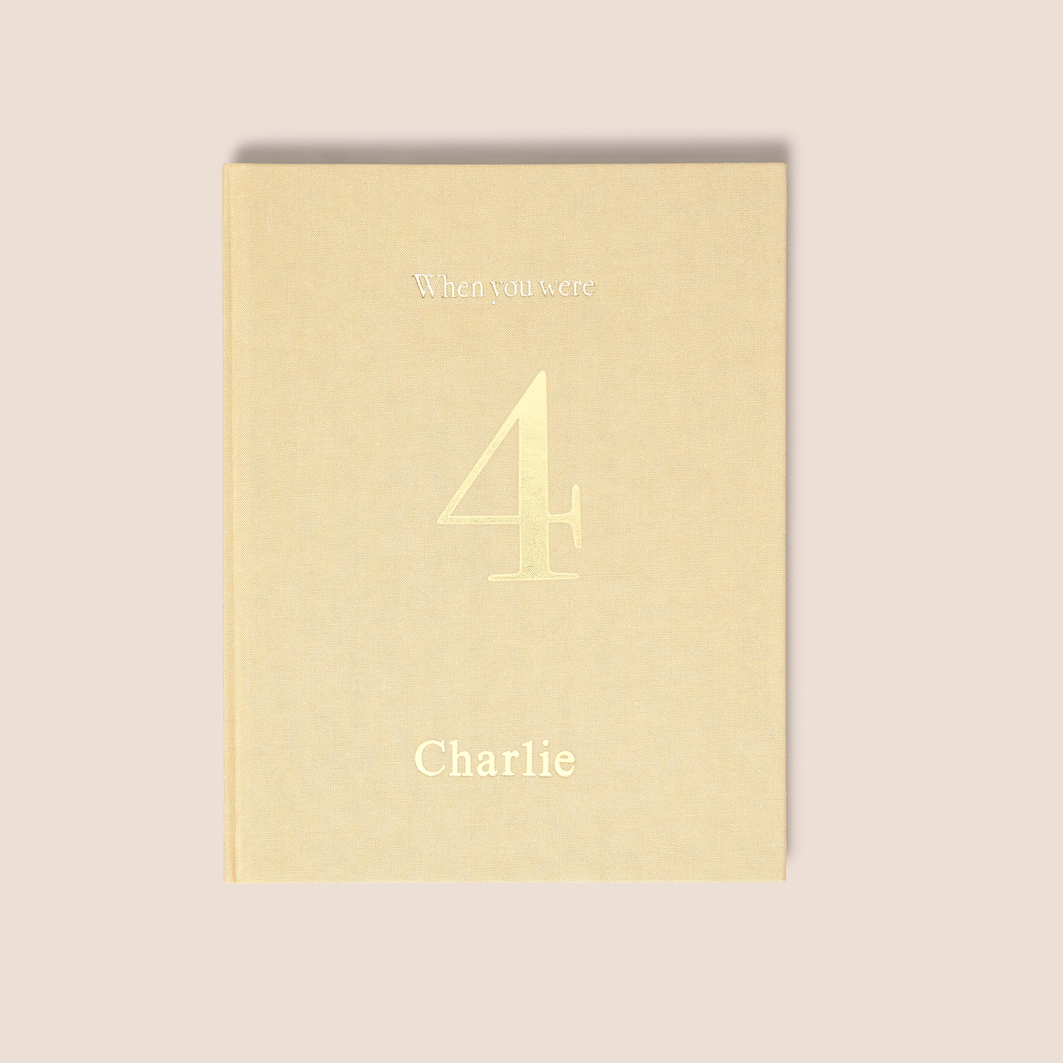 when you were 4 | a record book in sand