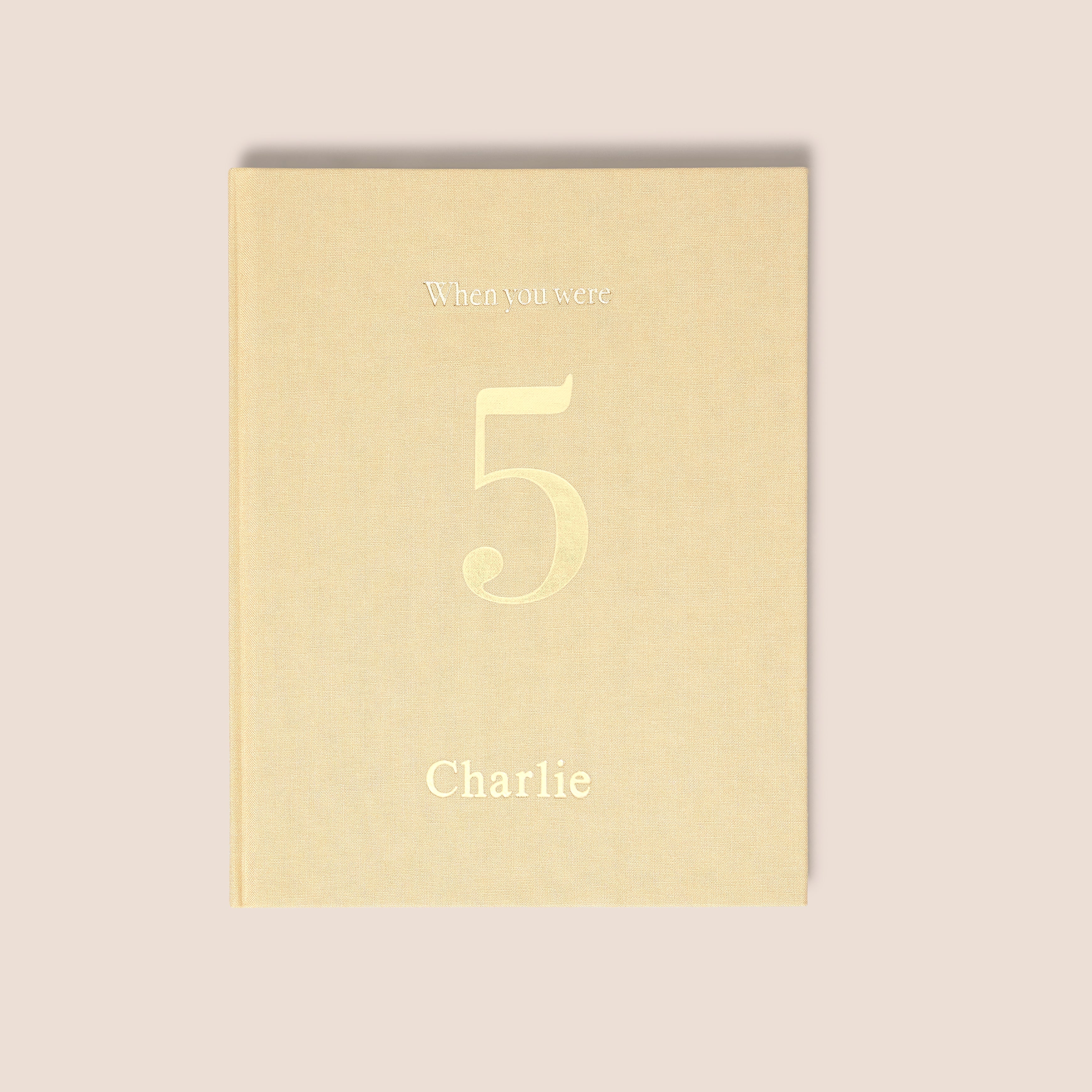 when you were 5 | a record book in sand