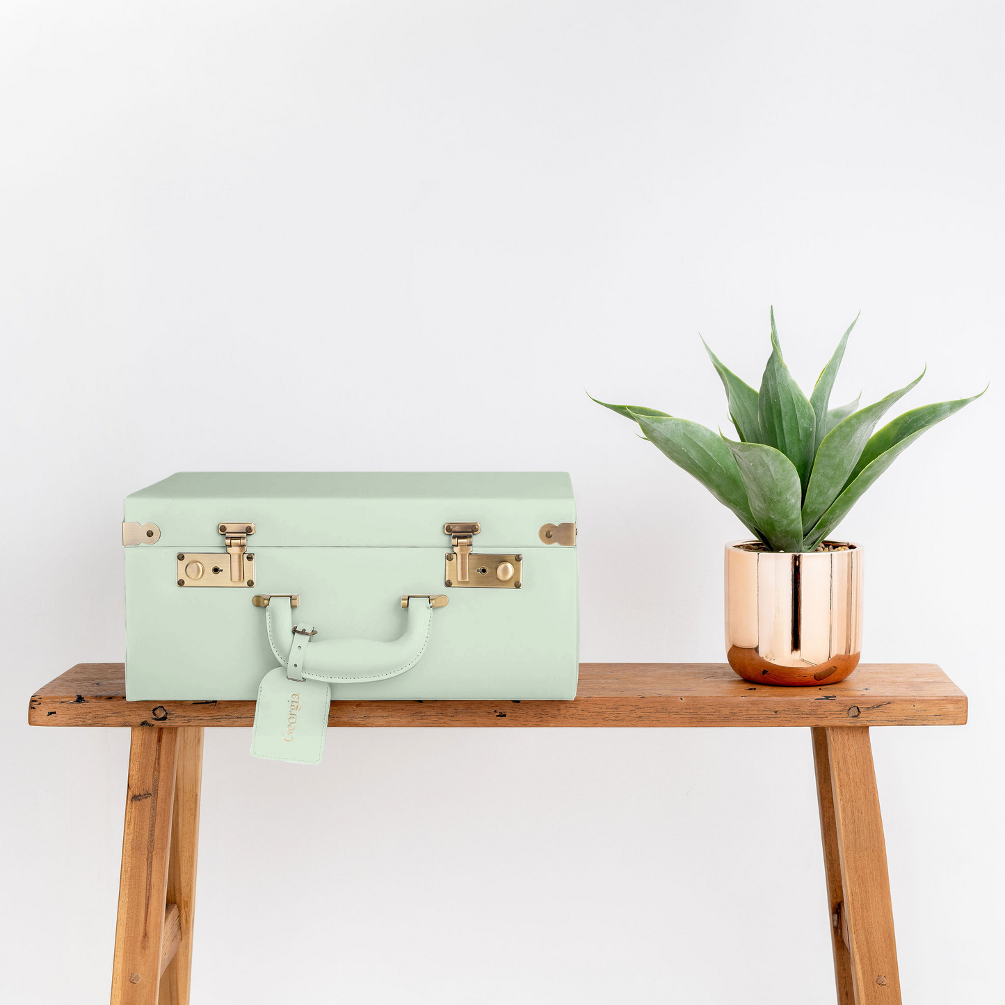 memory box | keepsake case in sage green