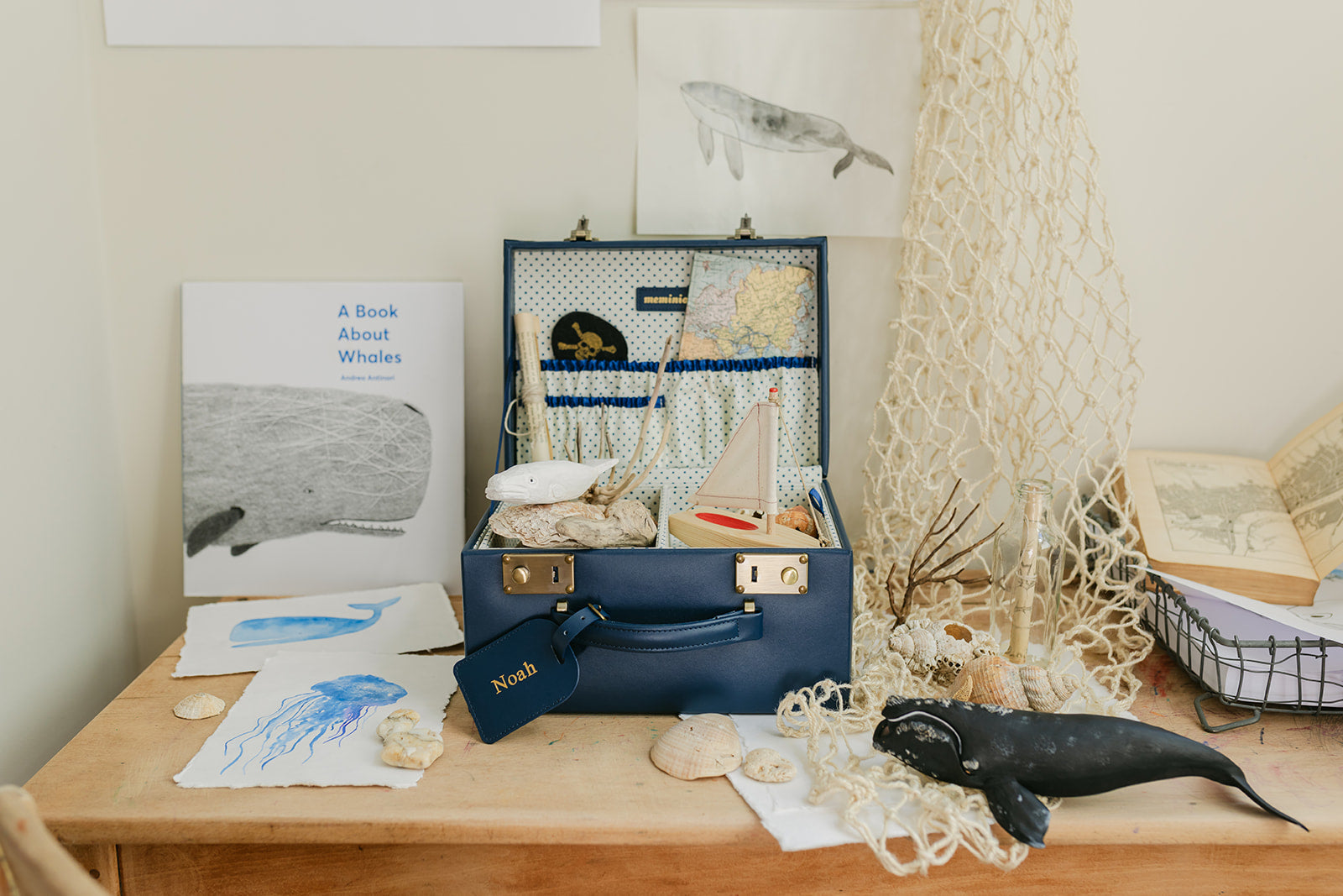 midi memory box | keepsake box in navy