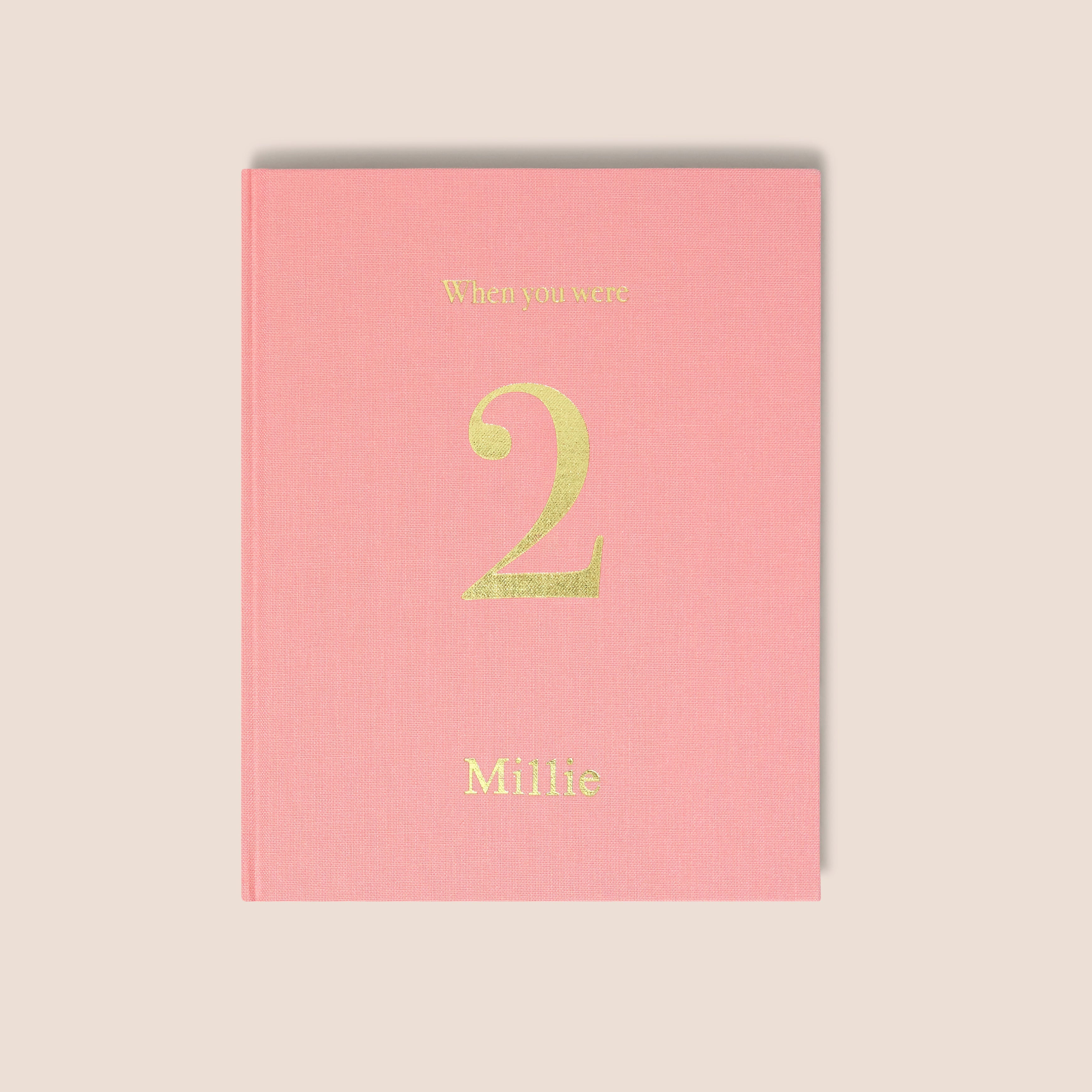 when you were 2 | a record book in pink