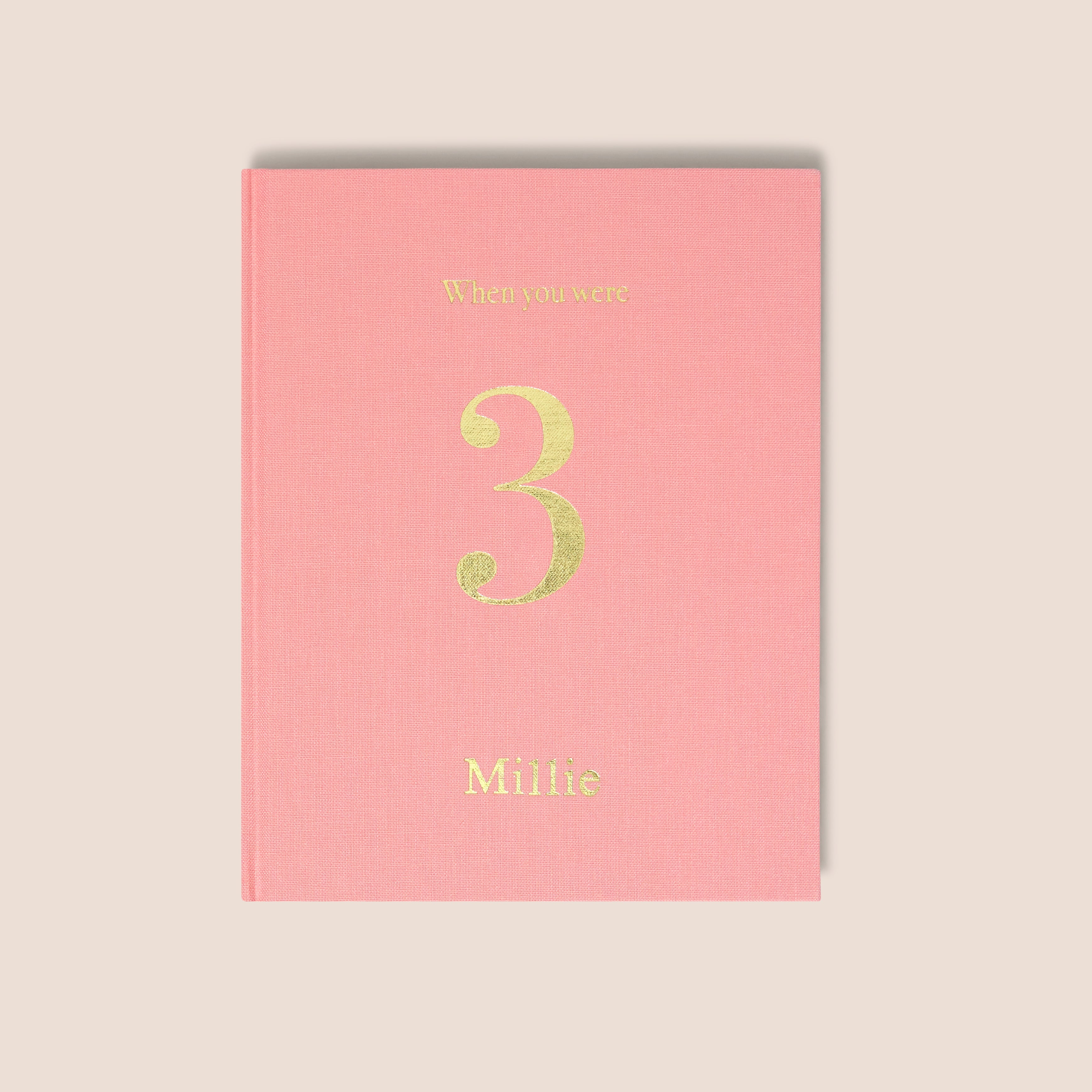 when you were 3 | a record book in pink