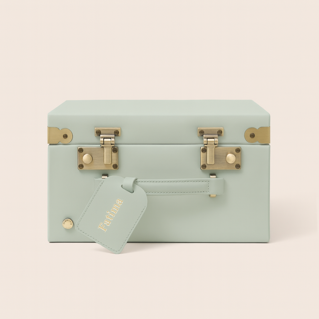 midi memory box | keepsake case in sage geen