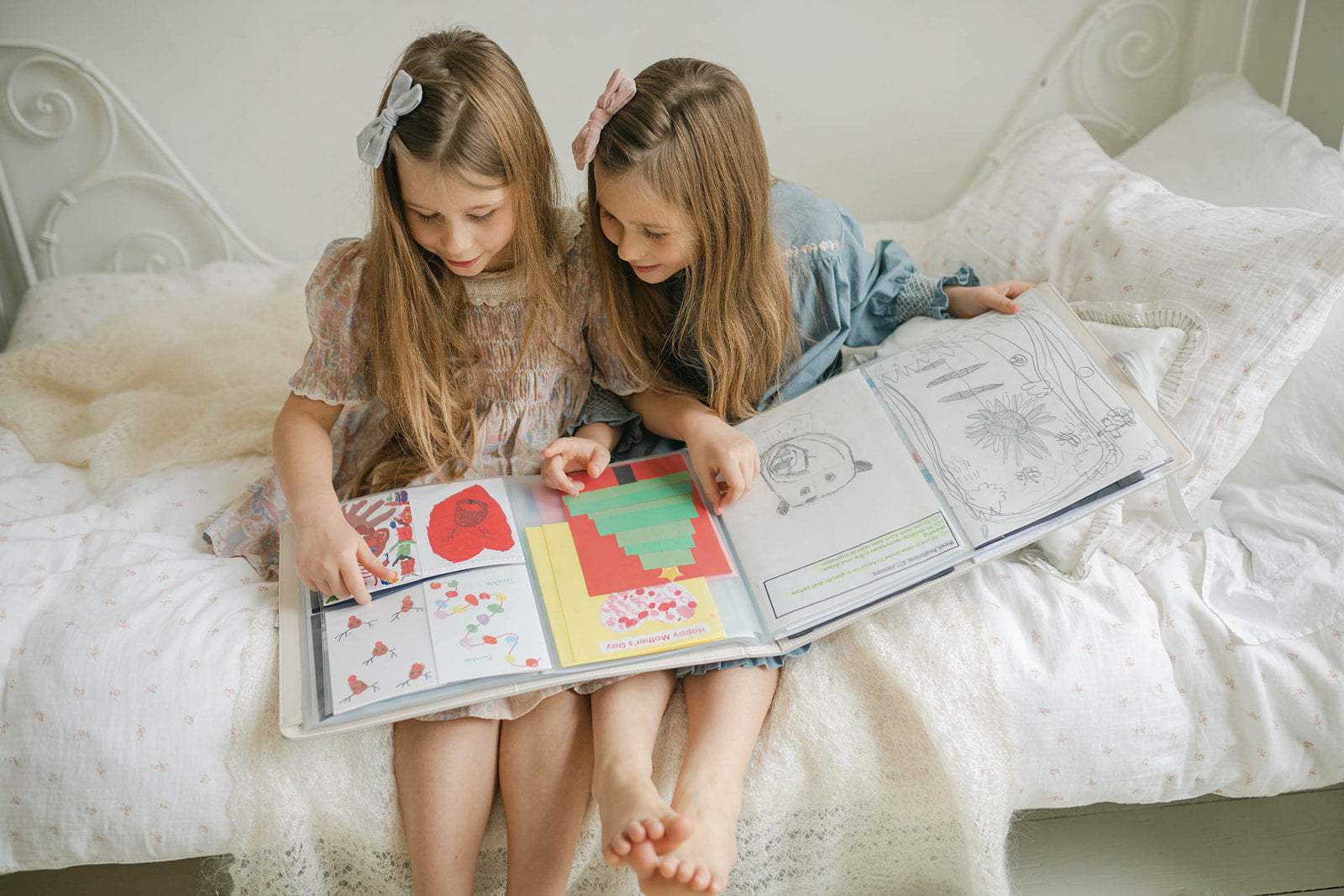 memories folder in sage green