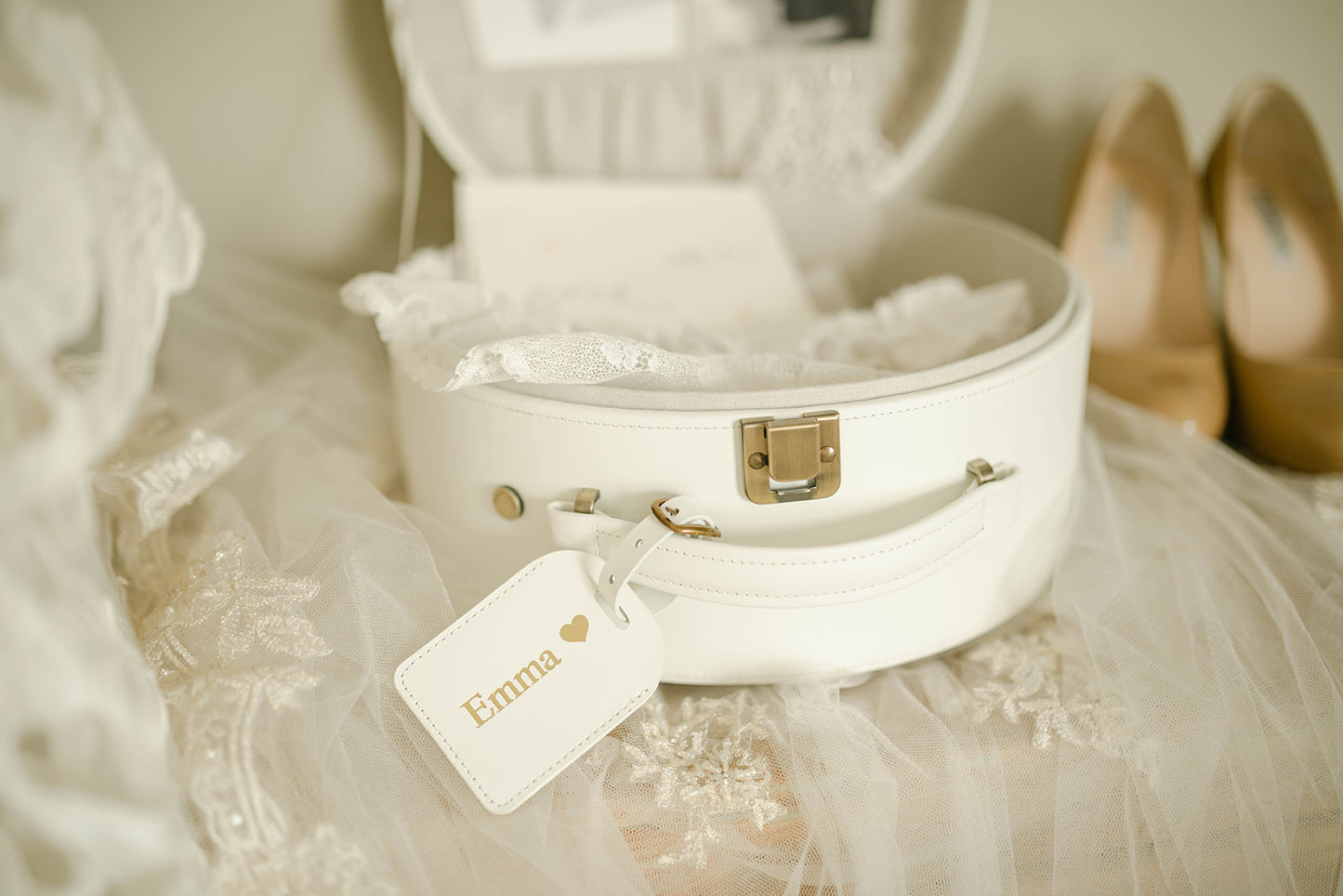 vanity memory box | keepsake case in ivory