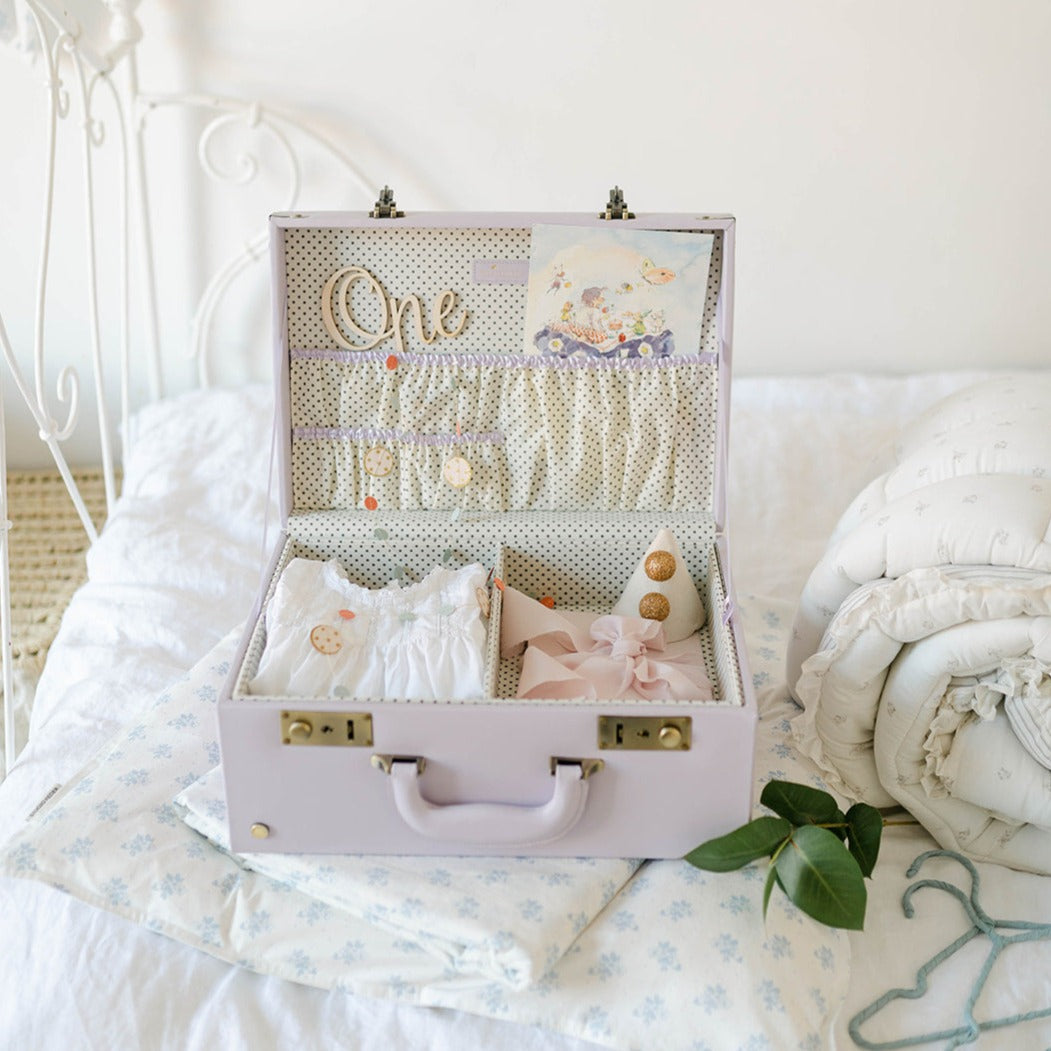 memory box | keepsake case in lavender purple