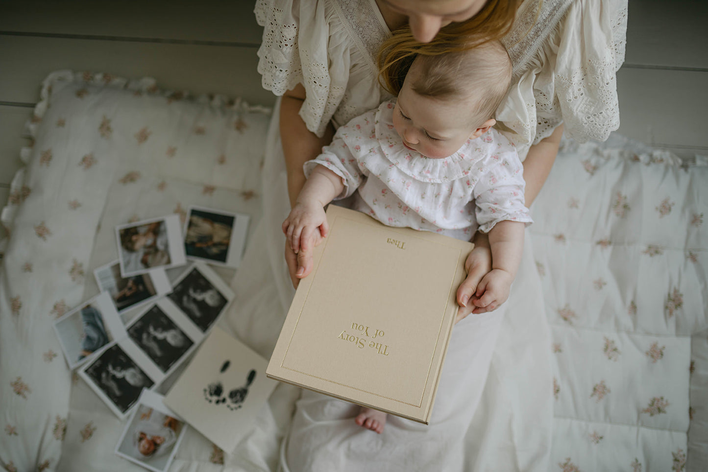 the story of you, a baby memory book in oat