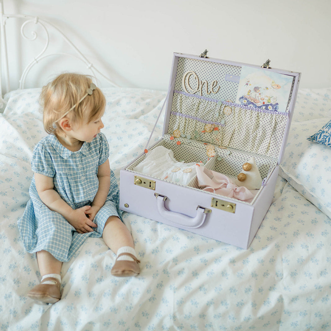 memory box | keepsake case in lavender purple