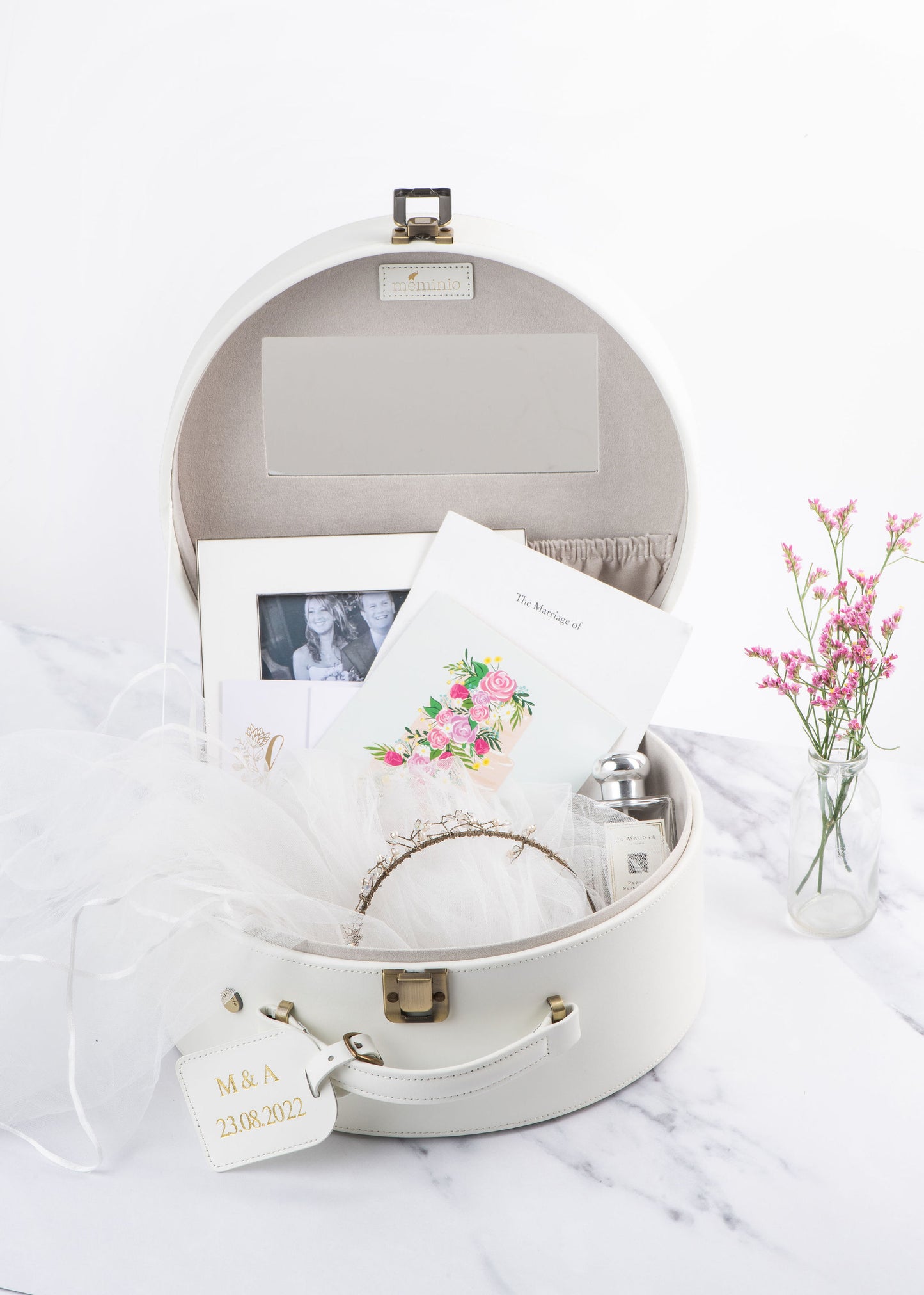 vanity memory box | keepsake case in ivory