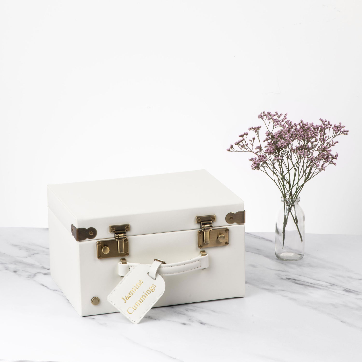 midi memory box | keepsake case in ivory white
