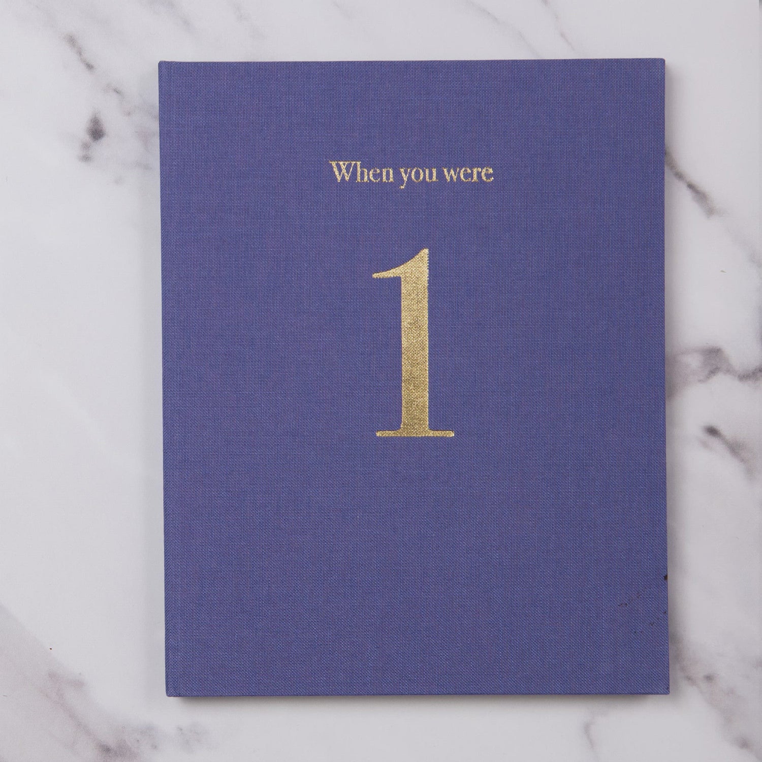 when you were 1 | a record book in pink