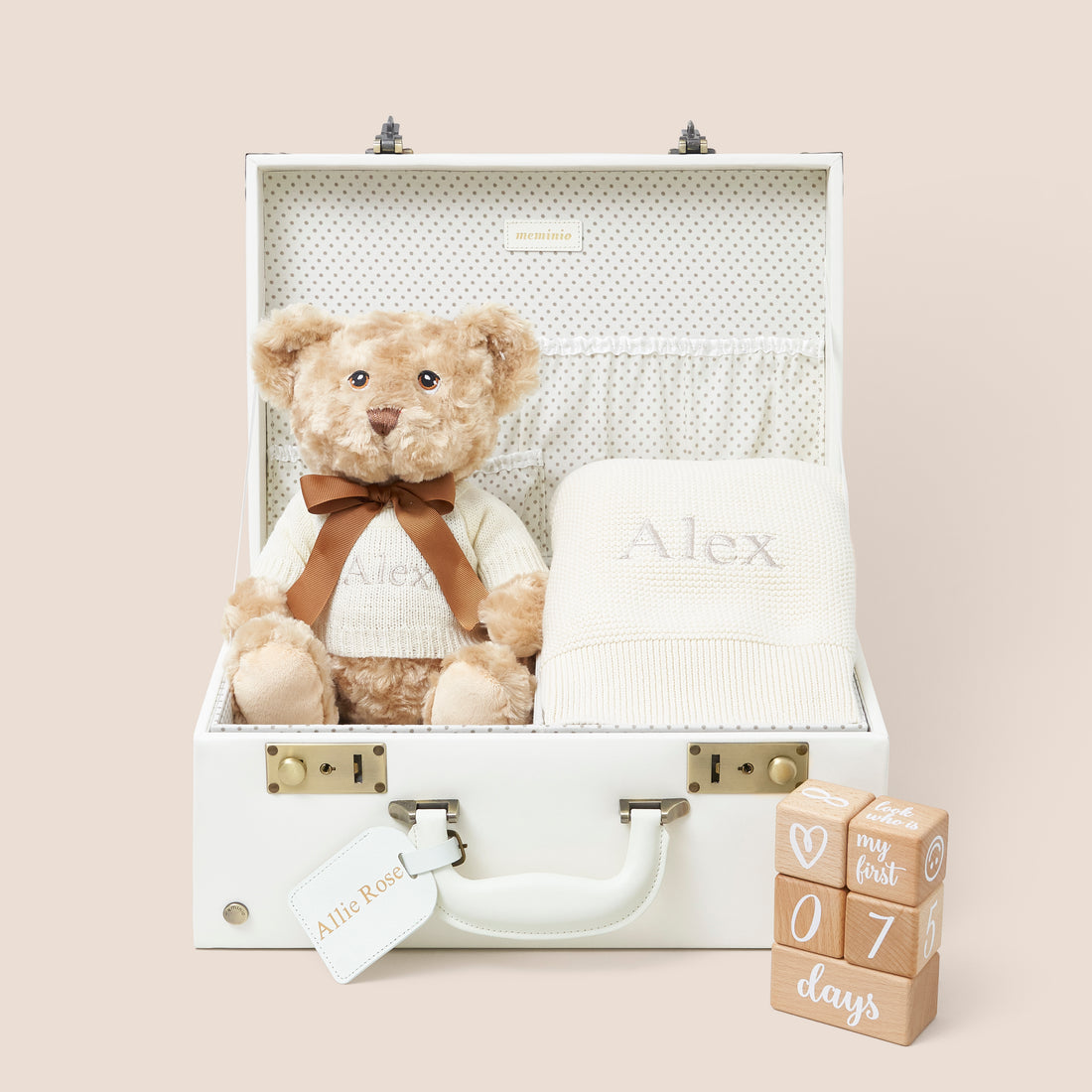 memory keepsake case x baby gifting company gift set in ivory