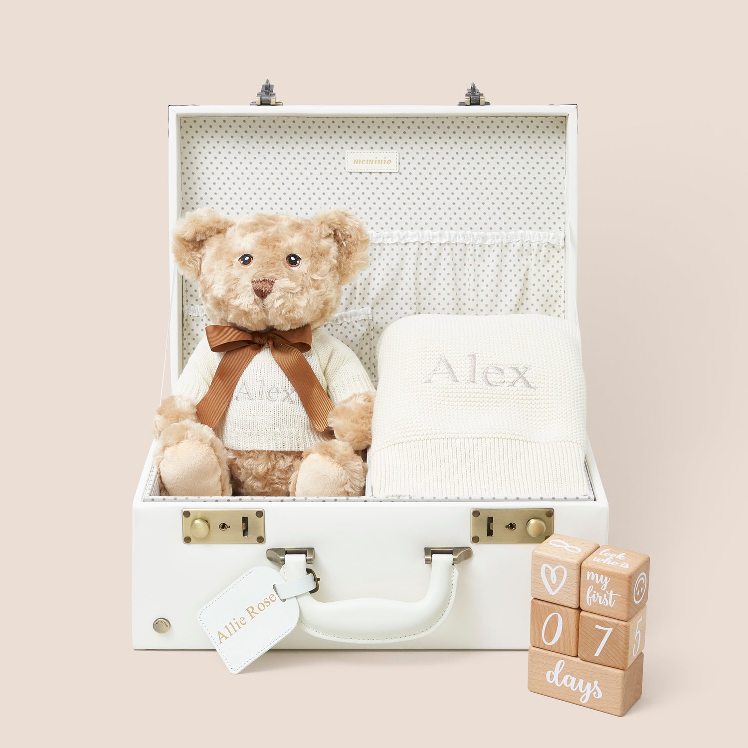 memory keepsake case x baby gifting company gift set in ivory