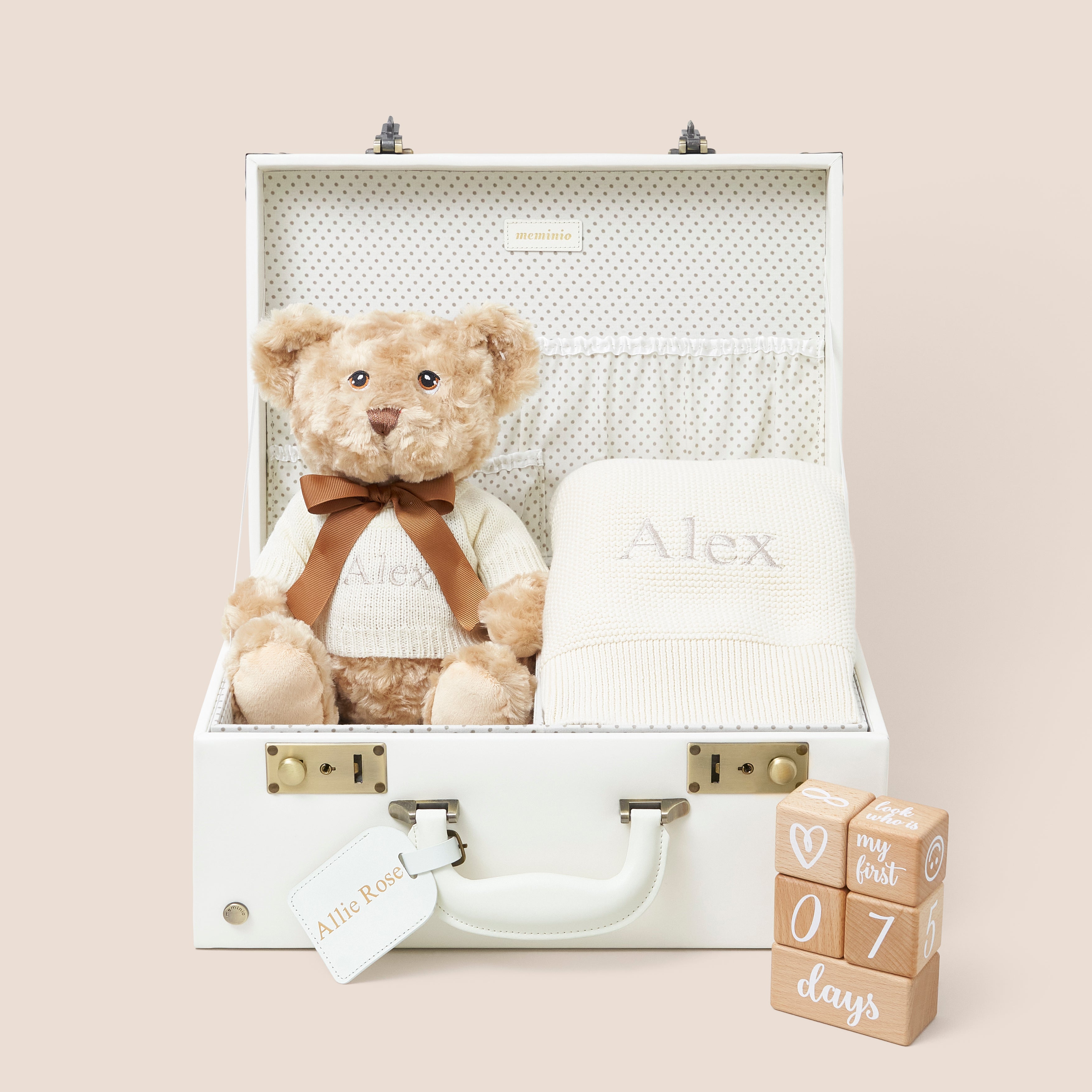 memory keepsake case x baby gifting company gift set in ivory