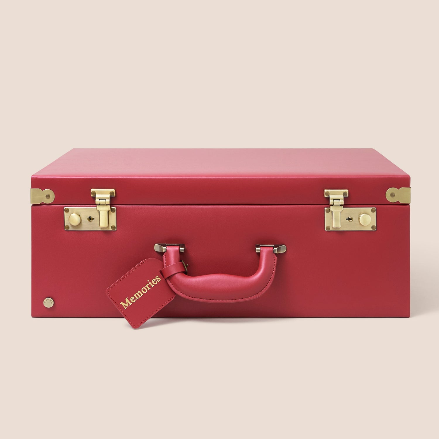large memory box | keepsake case in red