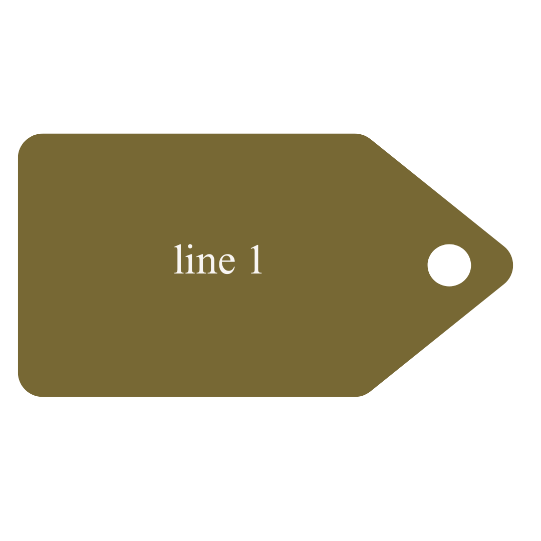 1 line personalisation