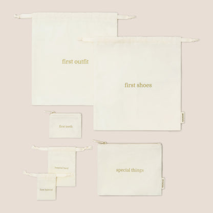baby keepsake bag set