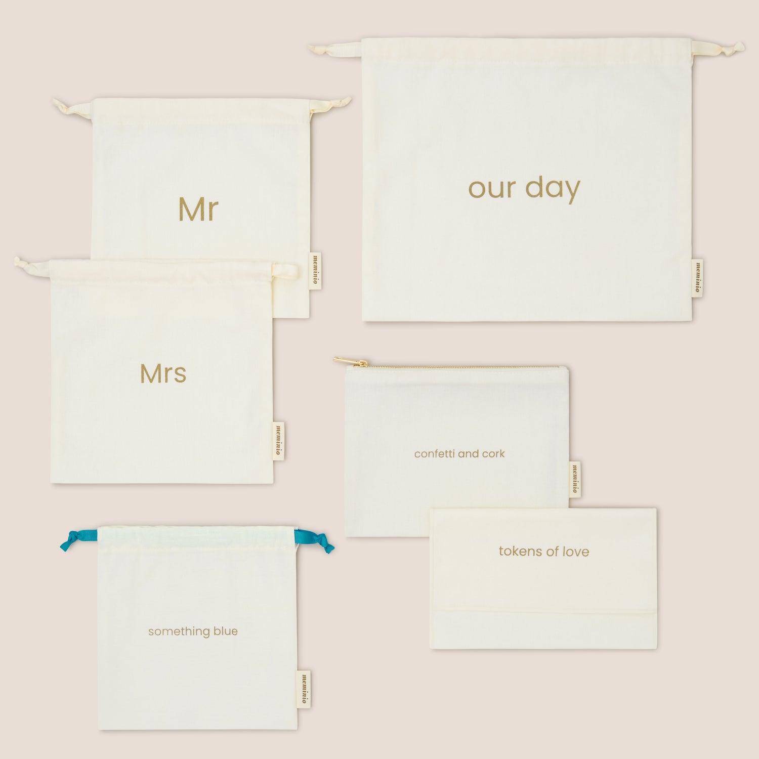wedding keepsake bag set