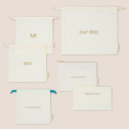 wedding keepsake bag set