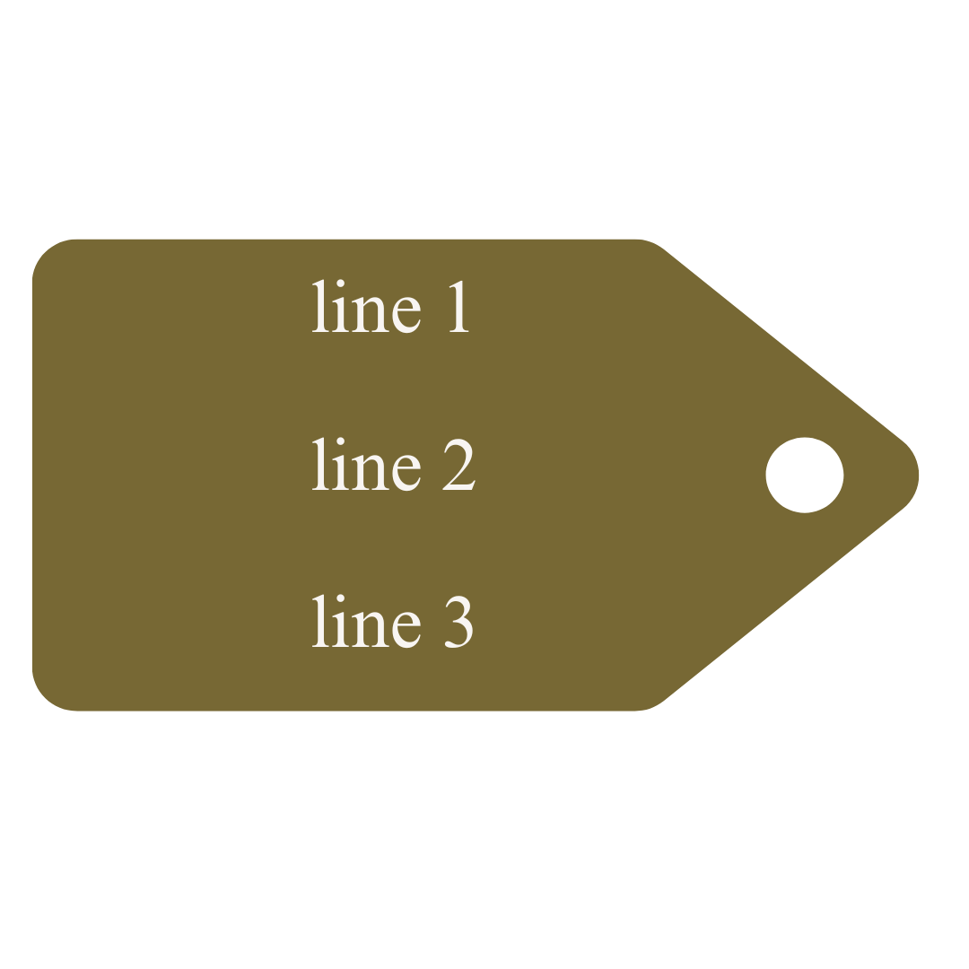 3 line personalisation