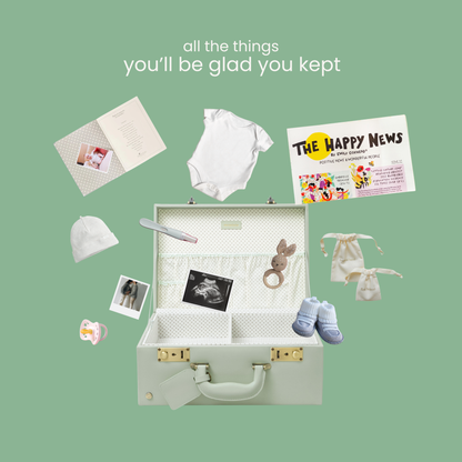 memory box | keepsake box in sage green