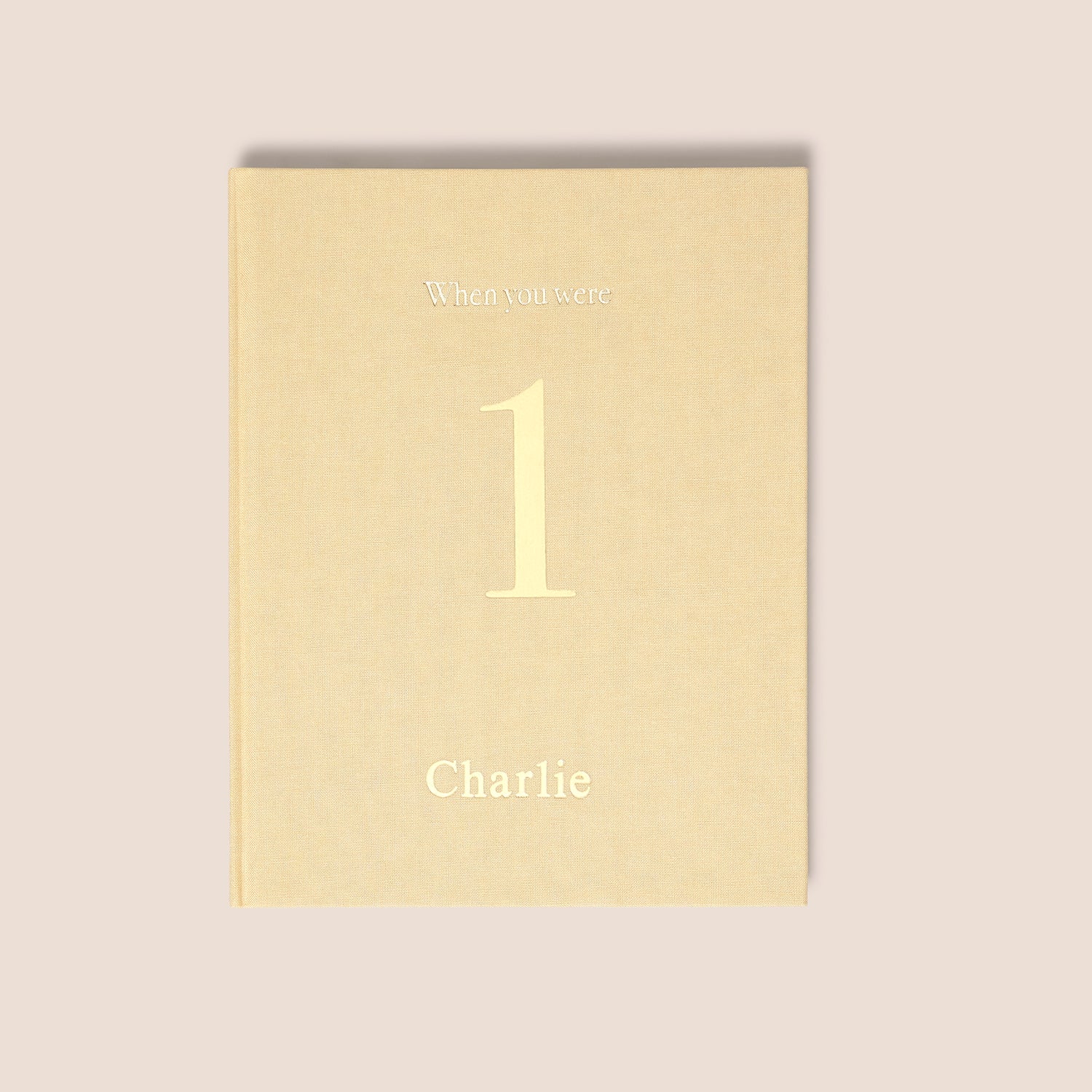 when you were 1 | a record book in sand