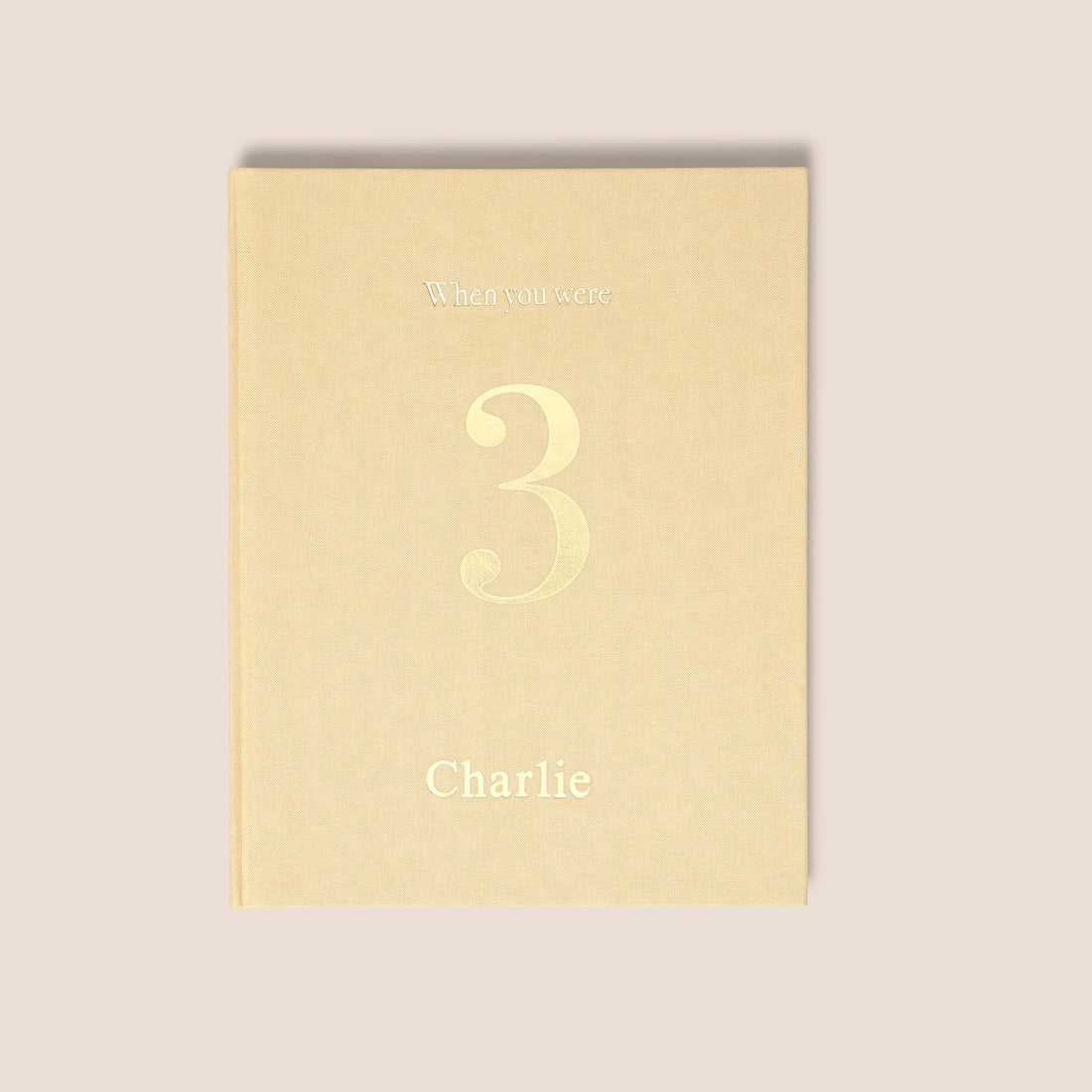 when you were 3 | a record book in sand