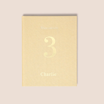 when you were 3 | a record book in sand