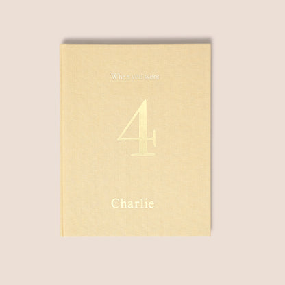 when you were 4 | a record book in sand