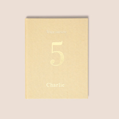 when you were 5 | a record book in sand