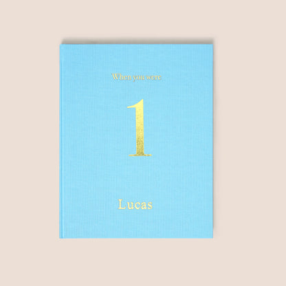 when you were the set | 6 memory books in blue