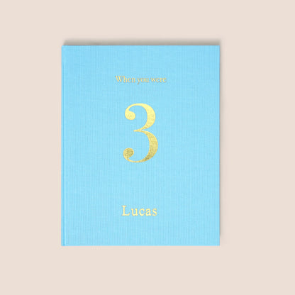 when you were the set | 6 memory books in blue