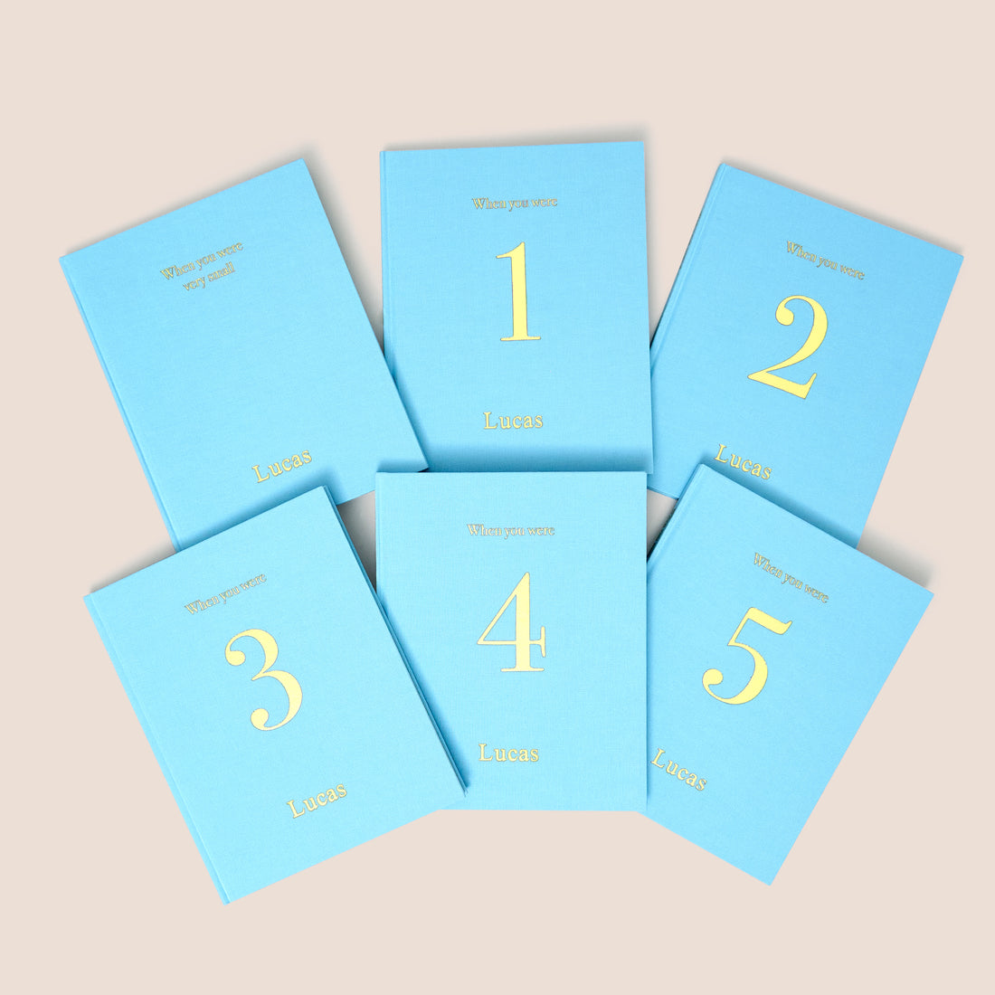 when you were the set | 6 memory books in blue