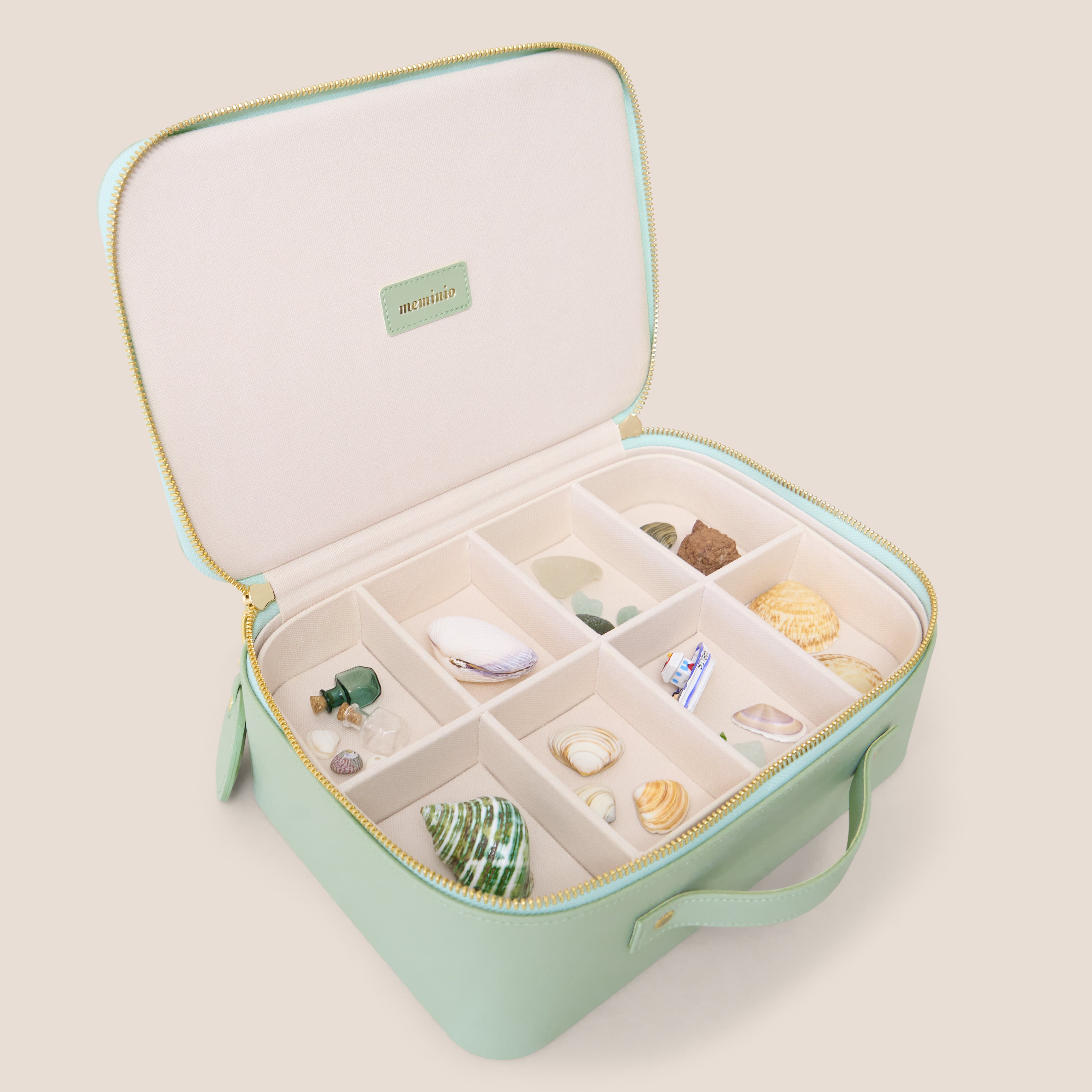 little keepers case in soft mint green