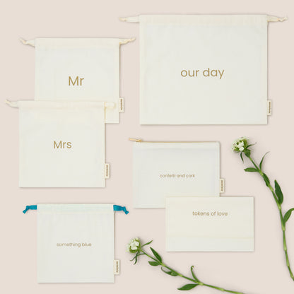 wedding keepsake bag set