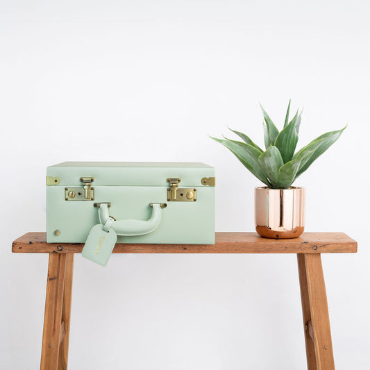 memory box | keepsake case in sage green