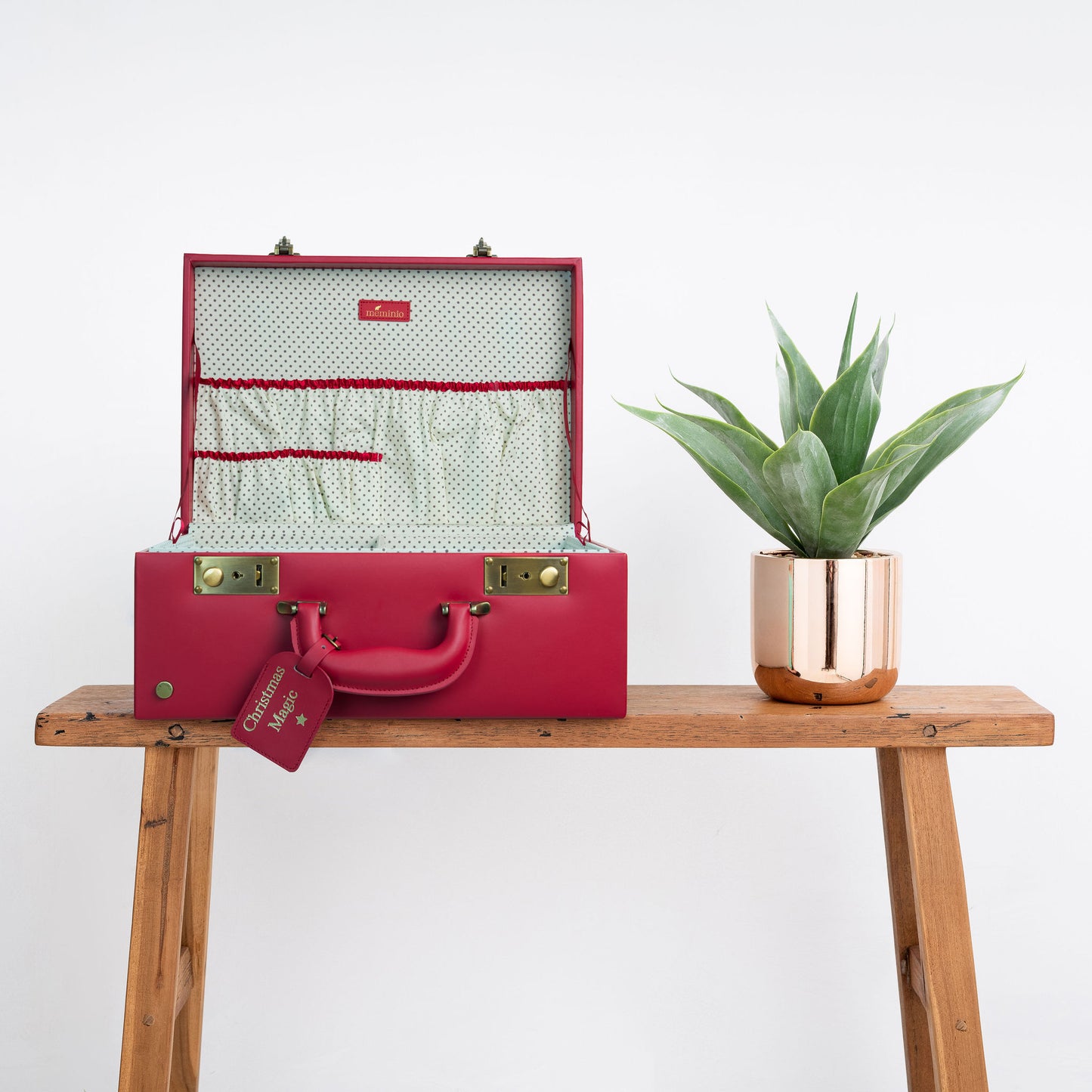 memory box | keepsake case in red berry