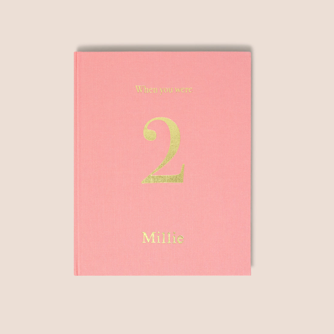 when you were 2 | a record book in pink