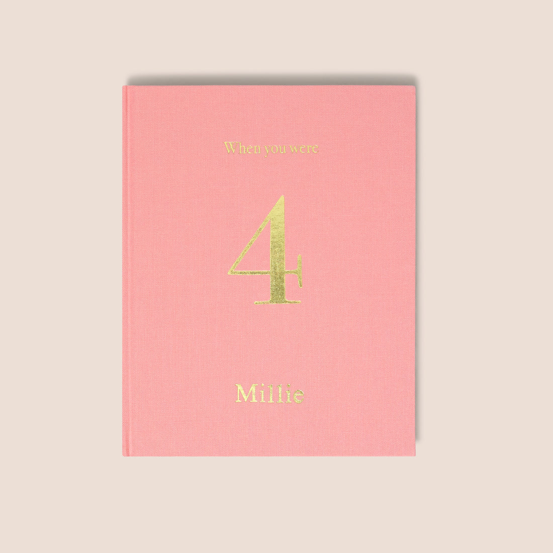 when you were 4 | a record book in pink
