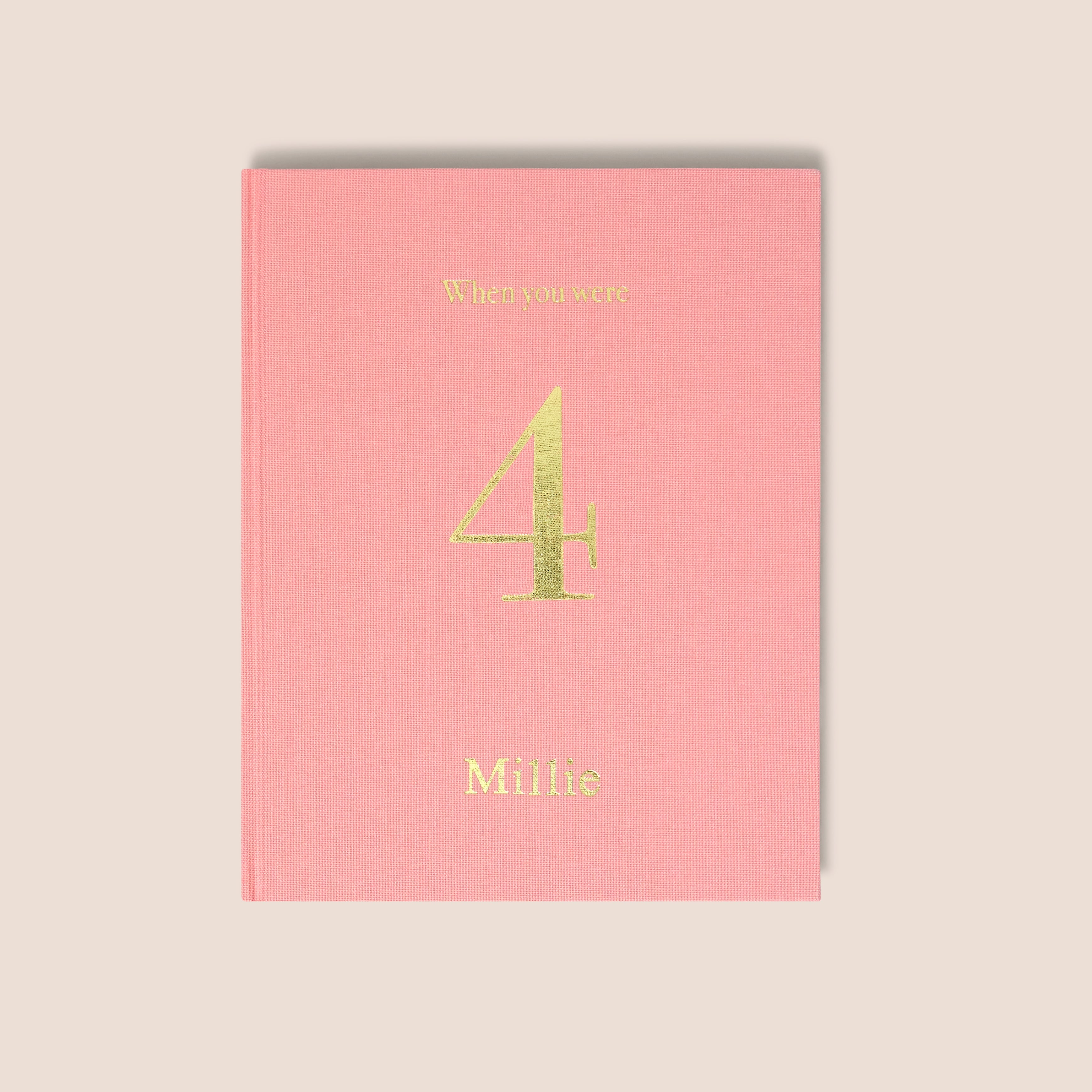 when you were 4 | a record book in pink