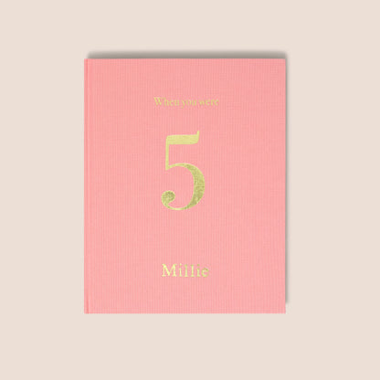 when you were 5 | a record book in pink