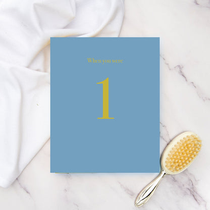 when you were small | a record book in blue